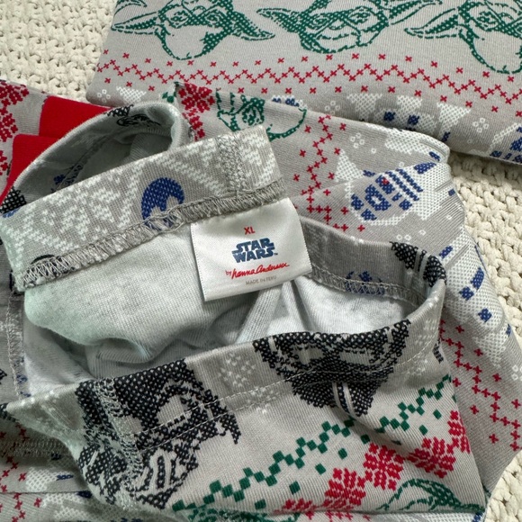 Adult Hanna Andersson Star Wars Christmas long John pajamas - Picture 3 of 3